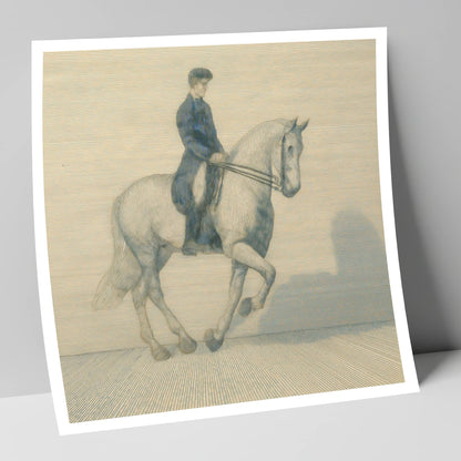 Structured Harmony dressage horse art print