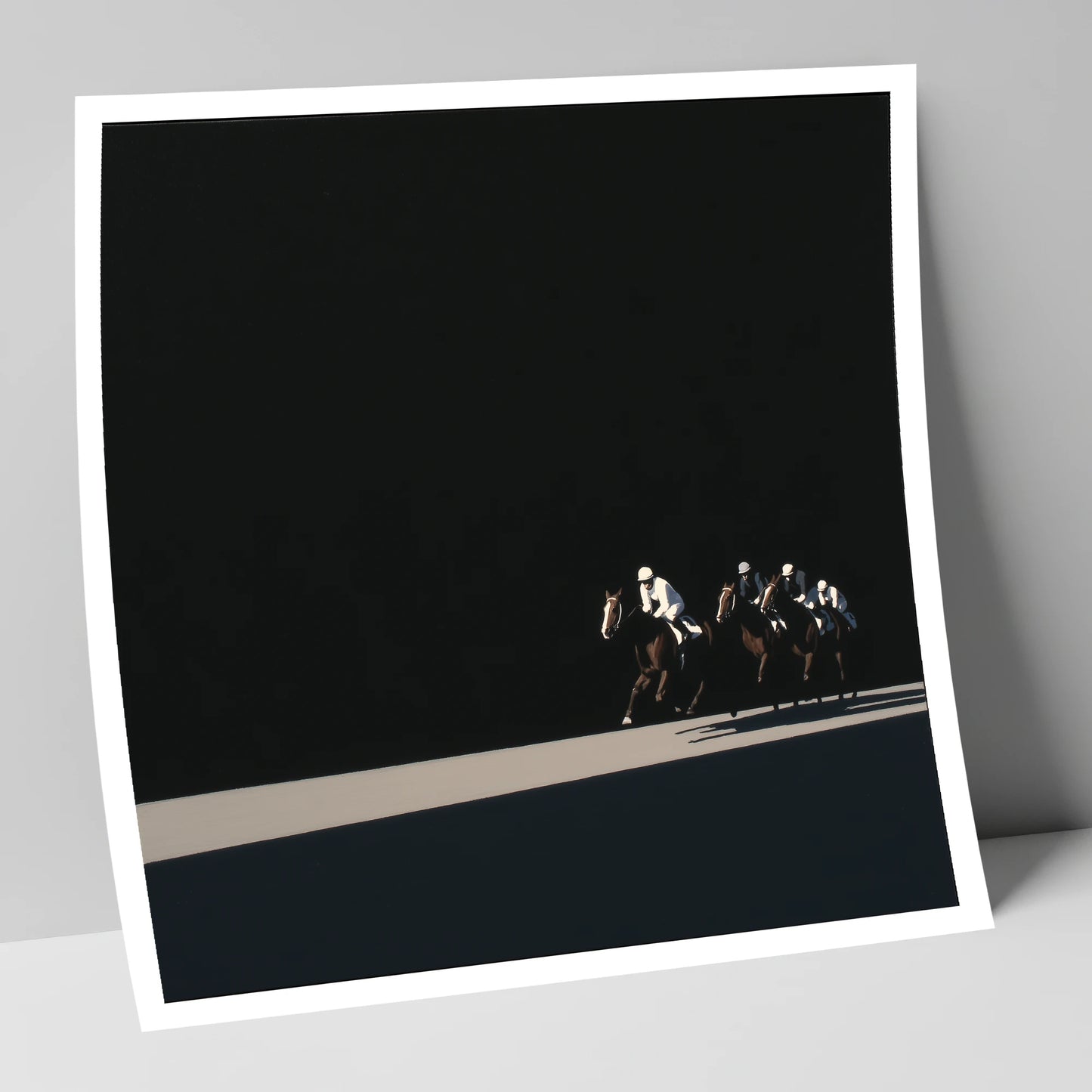 Speed in Shadows racing horse art print