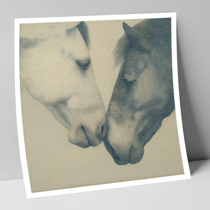 Quiet Connection horse portrait art print
