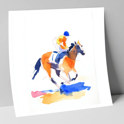 Vivid Gallop racing horse art print