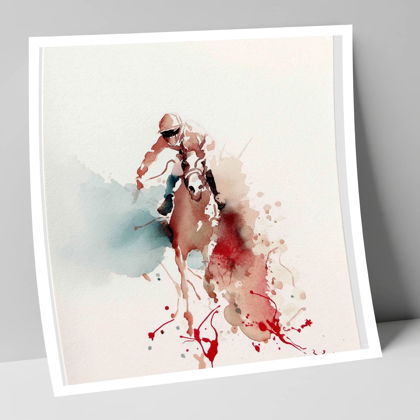 The Final Furlong racing horse art print