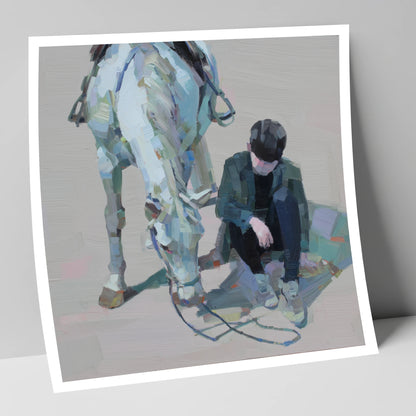 Shared Silence horse & rider art print