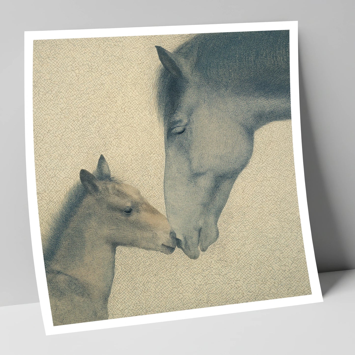 Quiet Devotion mare & foal art print