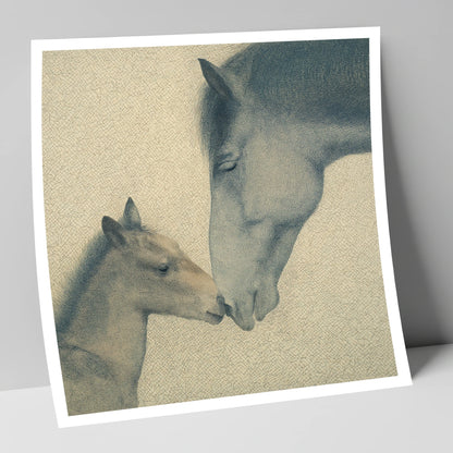 Quiet Devotion mare & foal art print