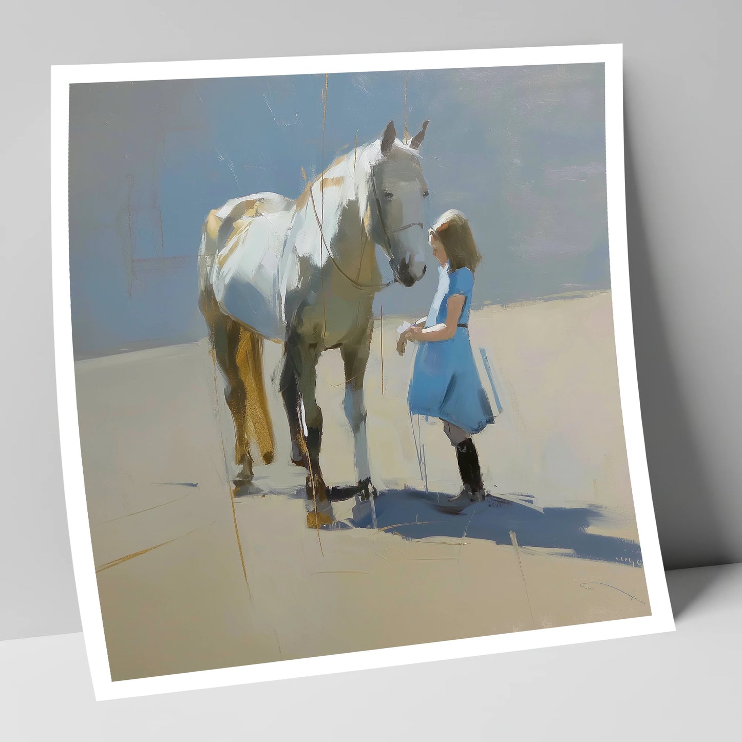 A Quiet Connection horse & rider art print
