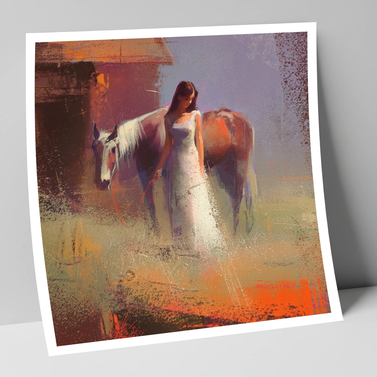A Quiet Bond horse & rider art print