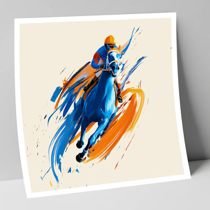 Electric Pace racing horse art print
