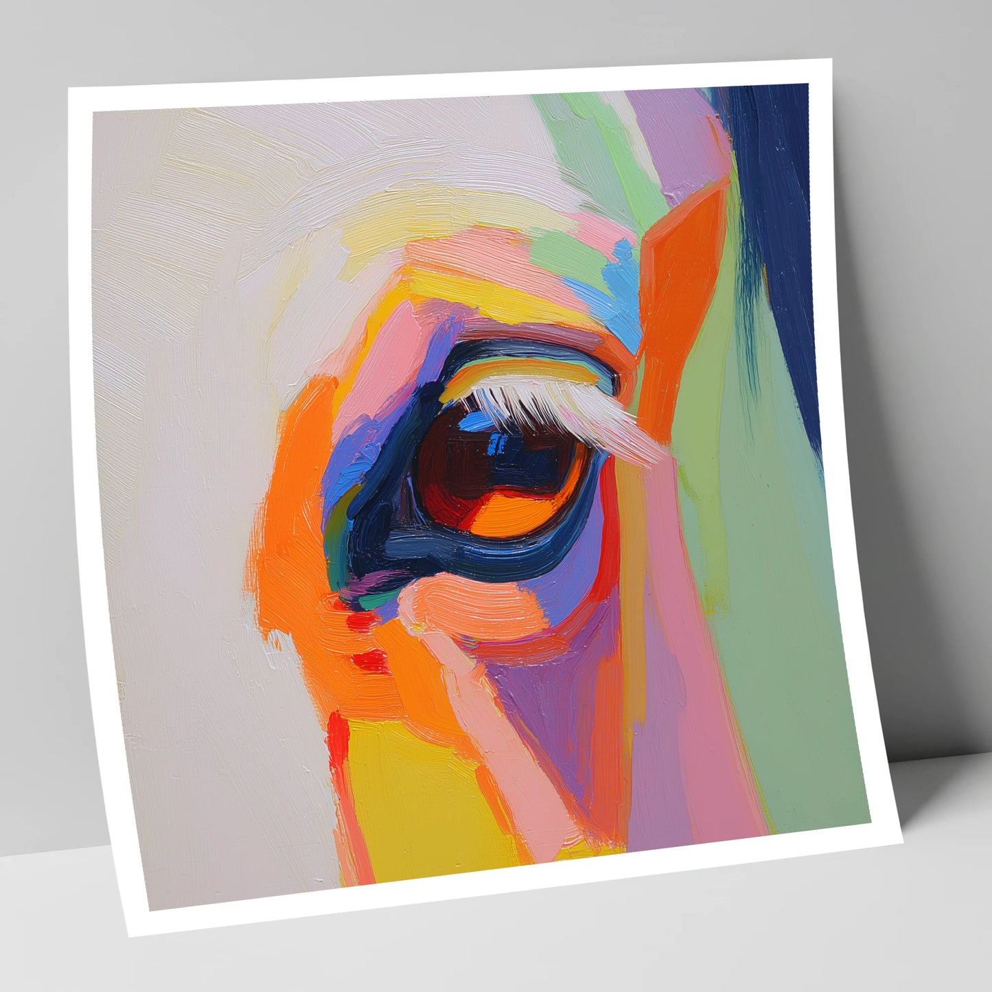 Kaleidoscopic Gaze horse portrait art print