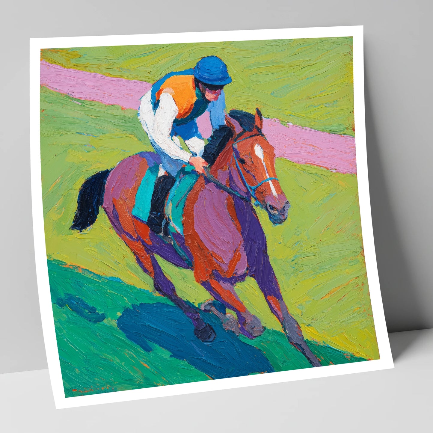 The Painted Pace racing horse art print
