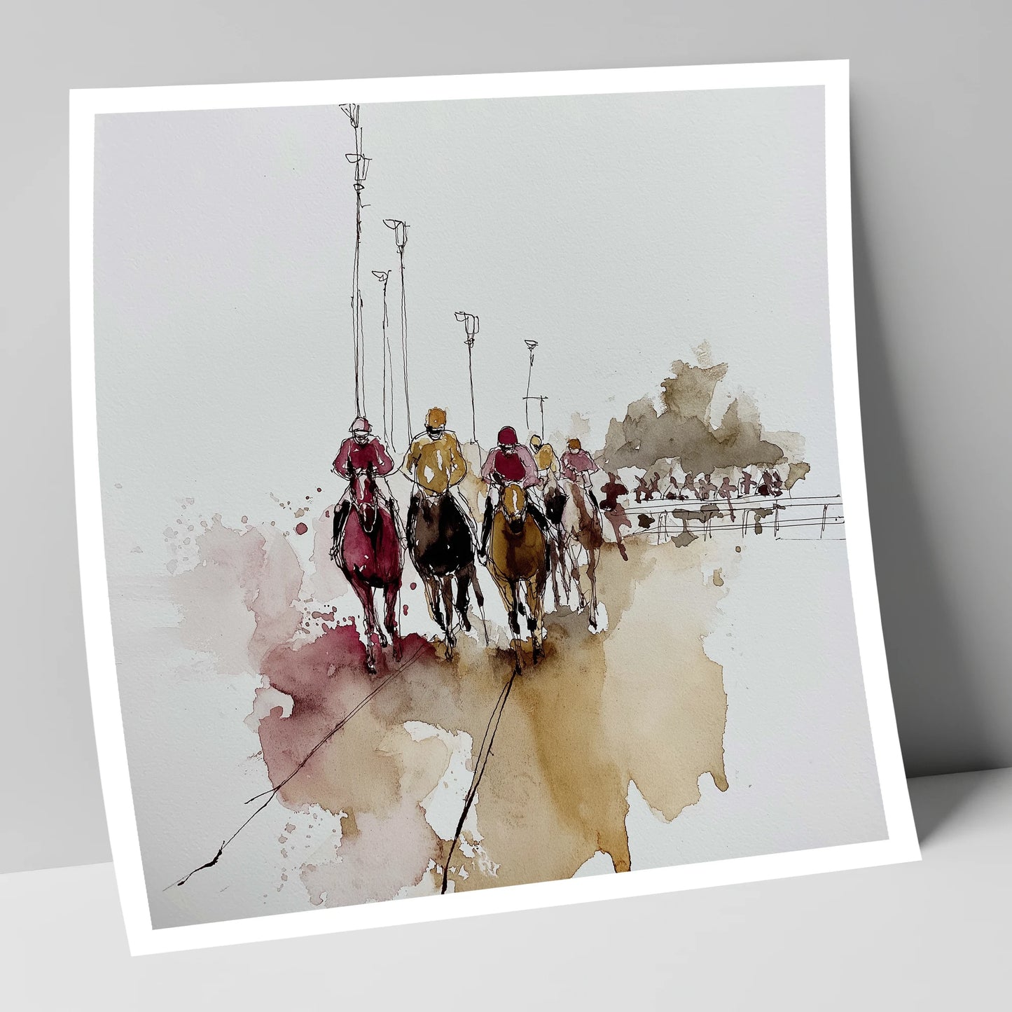 The Final Furlong racing horse art print