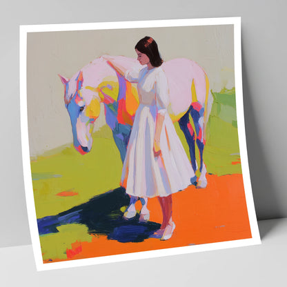 Radiant Connection horse & rider art print