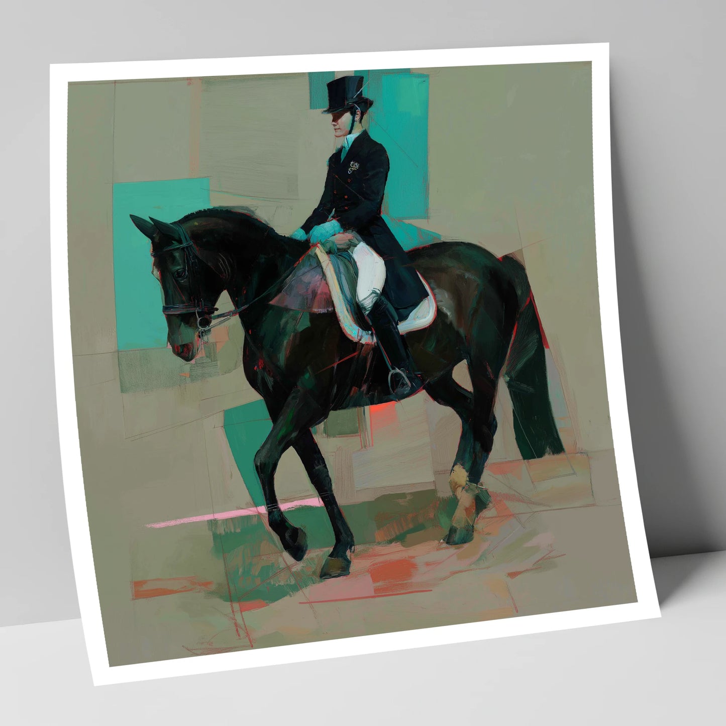 Contemporary Collection dressage horse art print