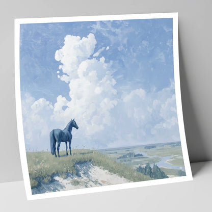 Guardian of the Valley horse landscape art print