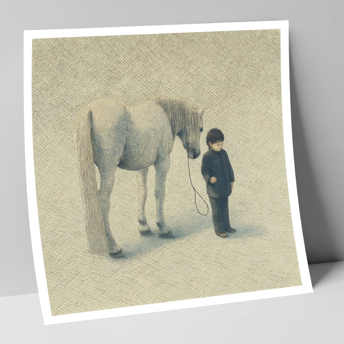 A Quiet Understanding horse & rider art print