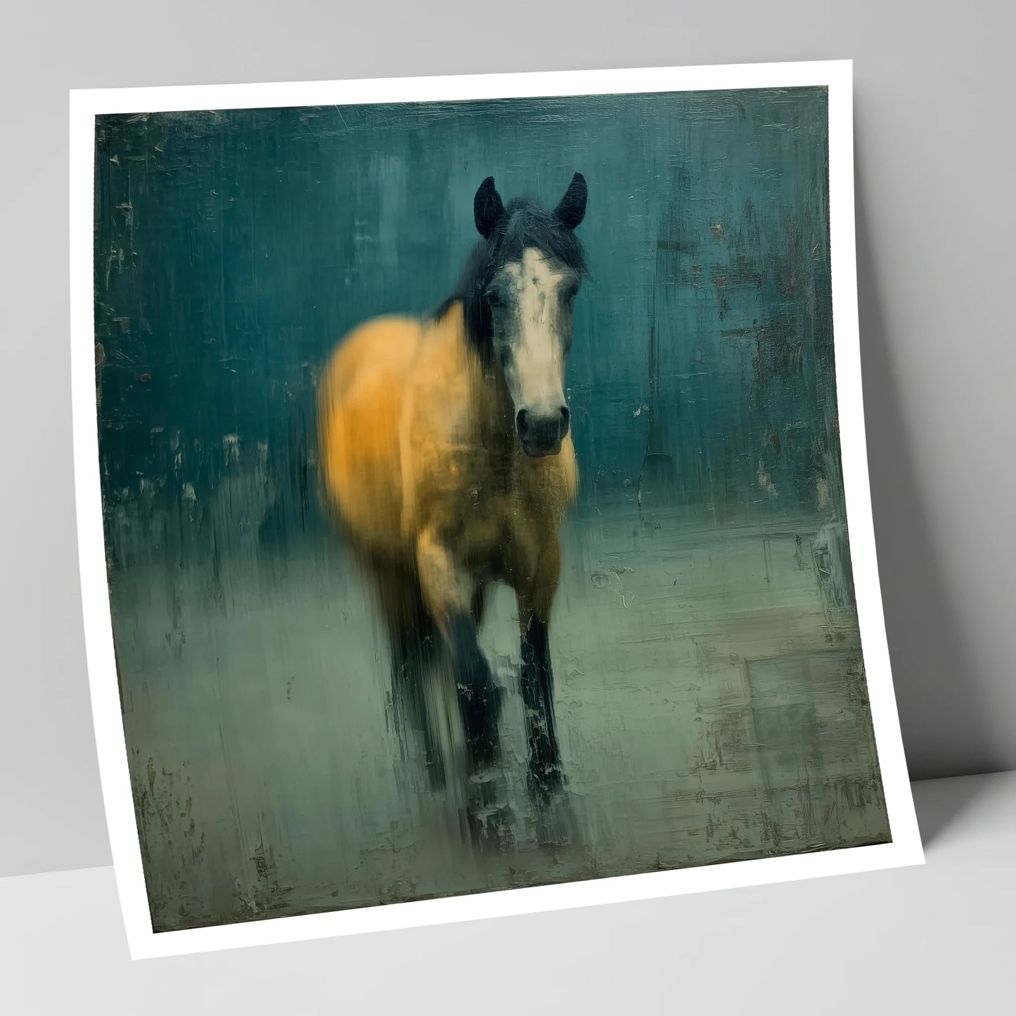 Stepping Through Slate horse portrait art print