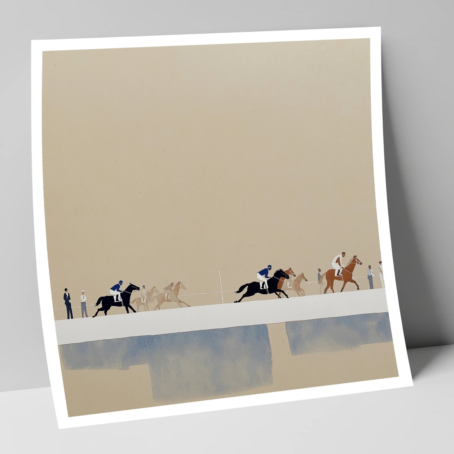 The Final Stretch racing horse art print