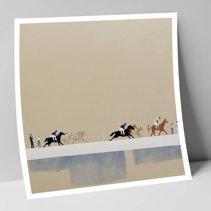 The Final Stretch racing horse art print
