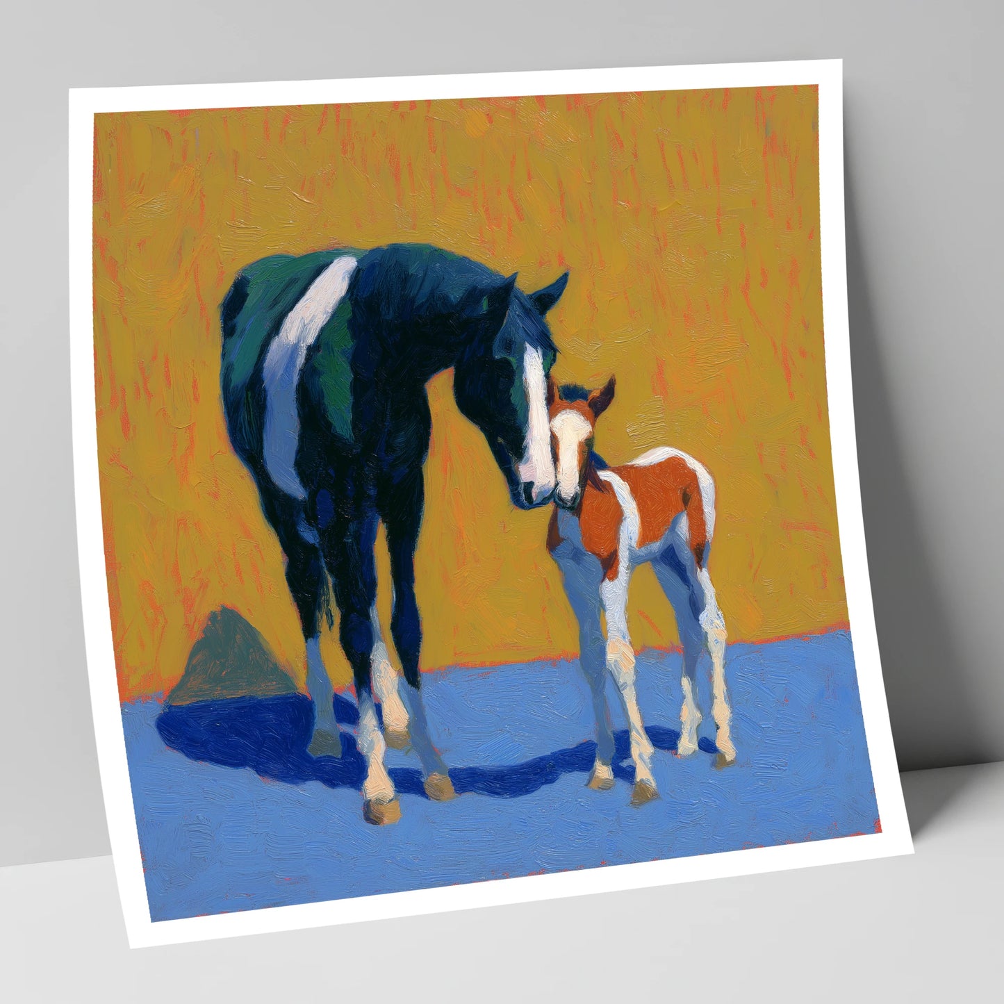 Sun-Drenched Devotion mare & foal art print