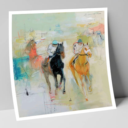 Thundering Strides racing horse art print