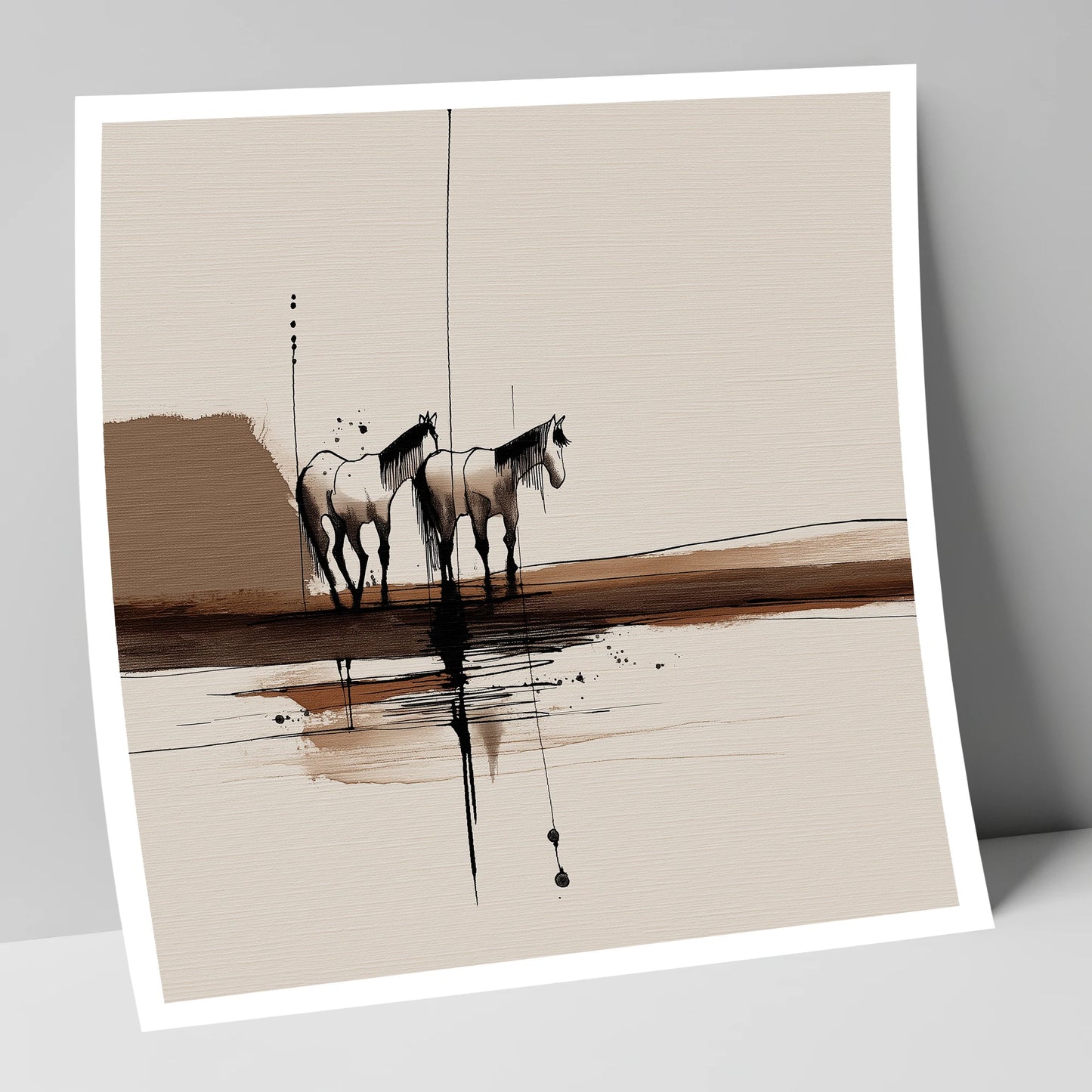 Silent Companions horse landscape art print