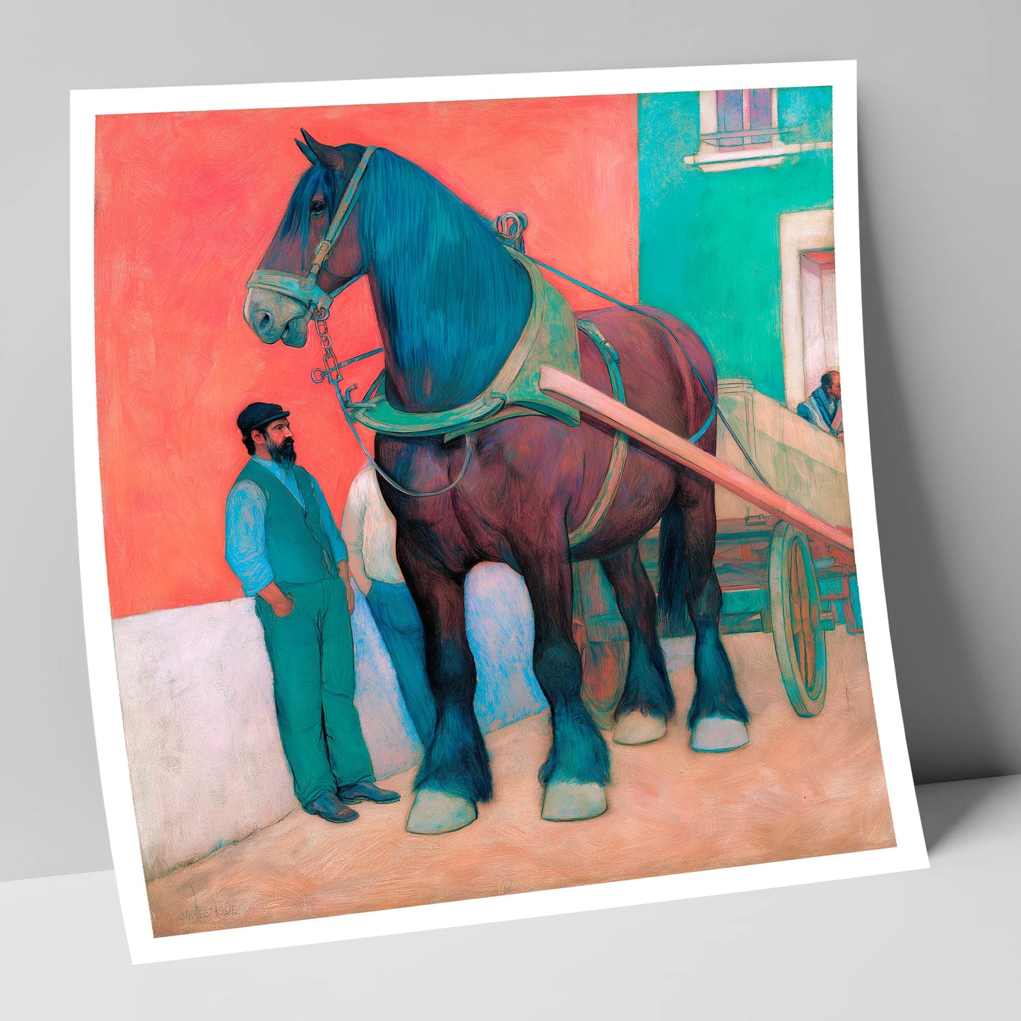 Strength and Stillness working horse art print
