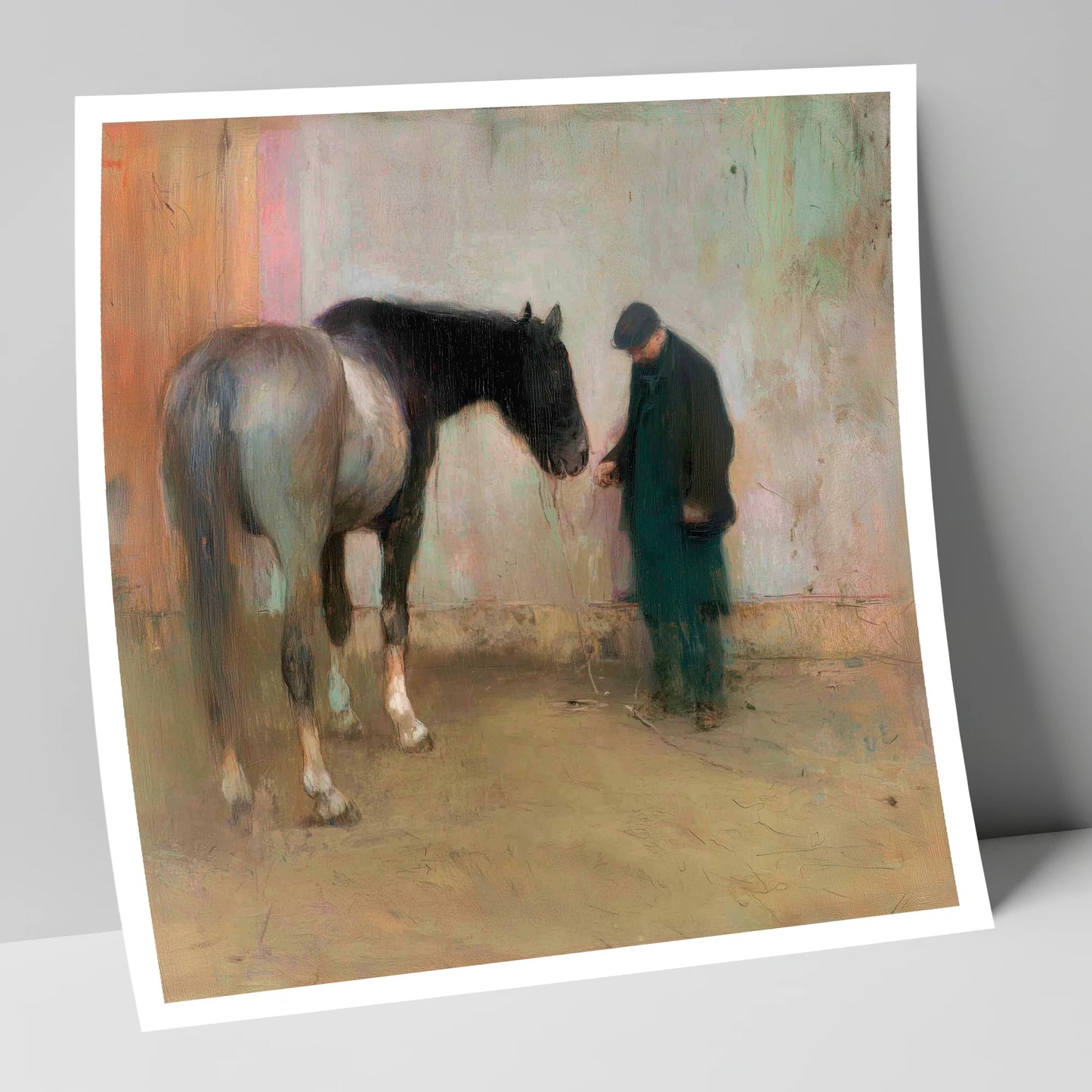 A Quiet Word horse & rider art print