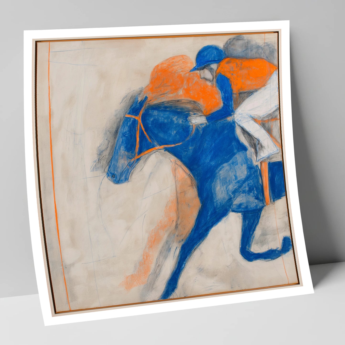 Cobalt Surge racing horse art print