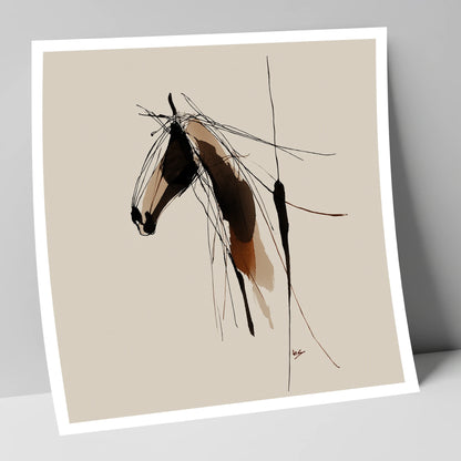 Fluid Grace horse portrait art print