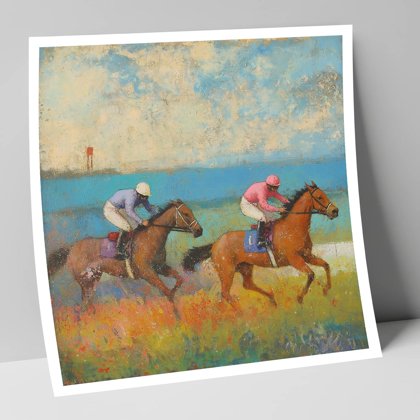 Turf and Tide racing horse art print