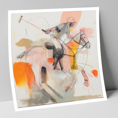 Dynamic Polo Swing polo horse art print