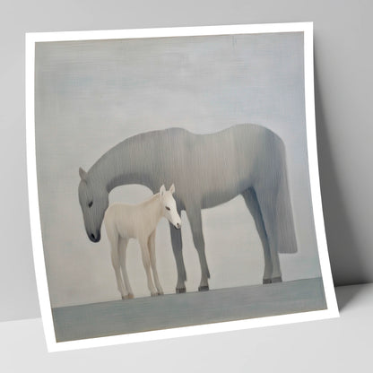Ethereal Bond mare & foal art print