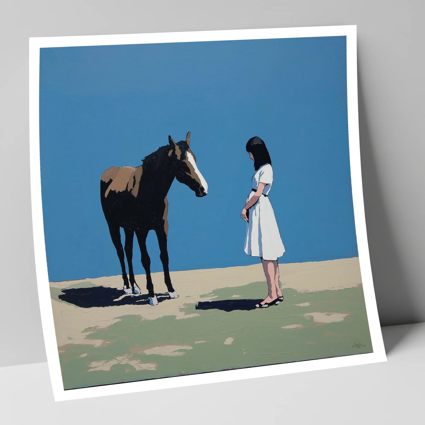 The Stillness Between Us horse & rider art print