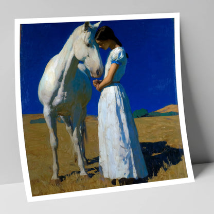 Sunlit Serenity horse & rider art print