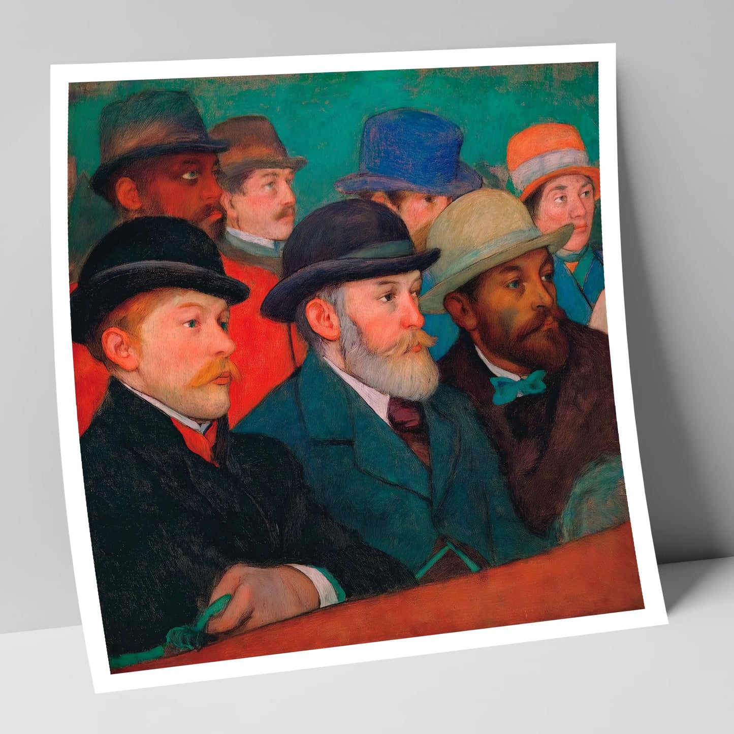 The Racing Crowd racing horse art print