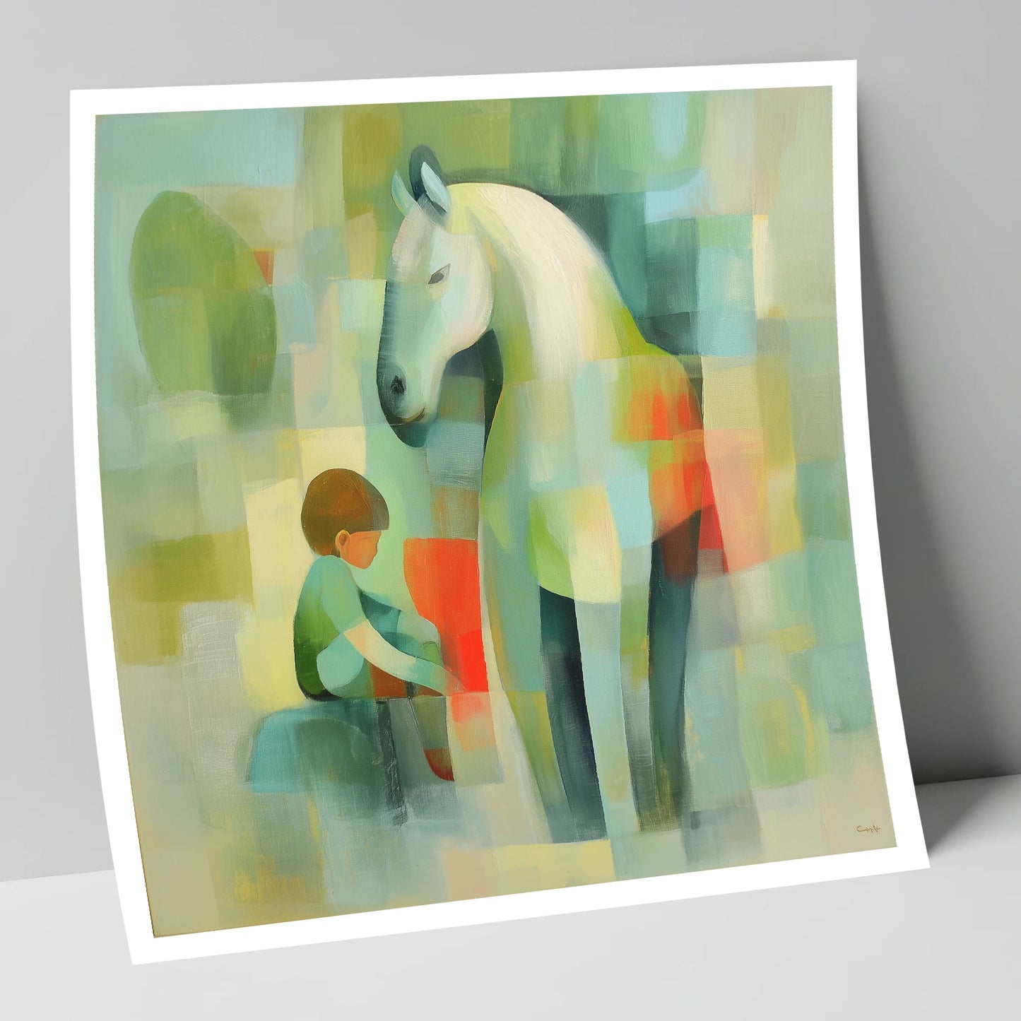 The Quiet Companion horse & rider art print