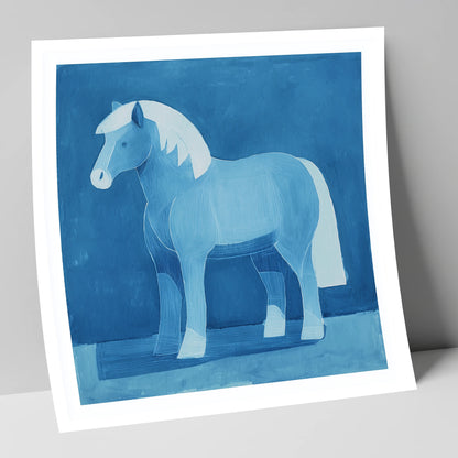 Cobalt Native Pony horse breed art print