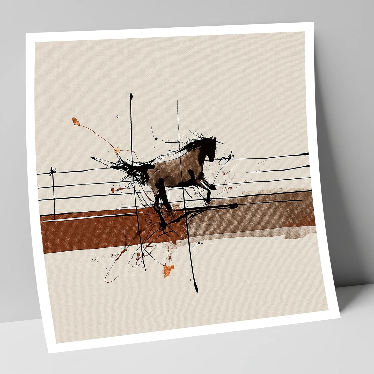 Unbridled Momentum horse portrait art print