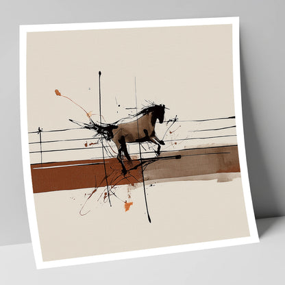 Unbridled Momentum horse portrait art print