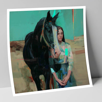 The Quiet Bond horse & rider art print