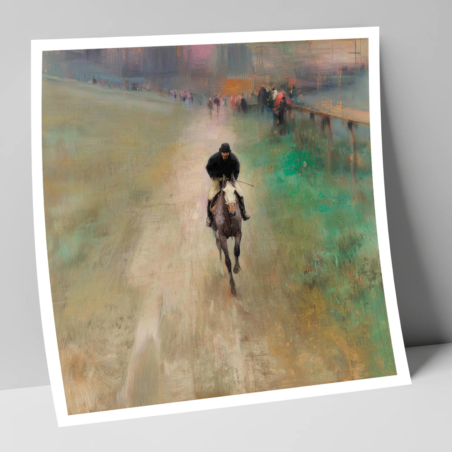 The Track Home racing horse art print