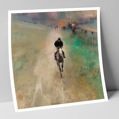 The Track Home racing horse art print