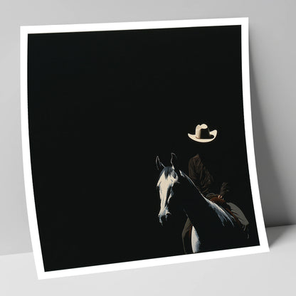 Western Solitude western horse art print