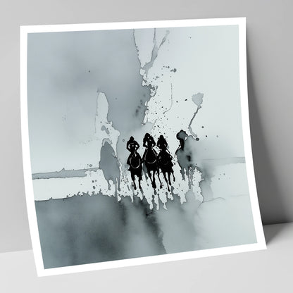 The Dawn Run racing horse art print