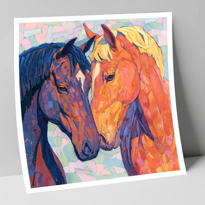 Kindred Spirits horse portrait art print