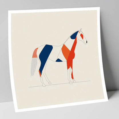 Bold Equine Profile horse breed art print