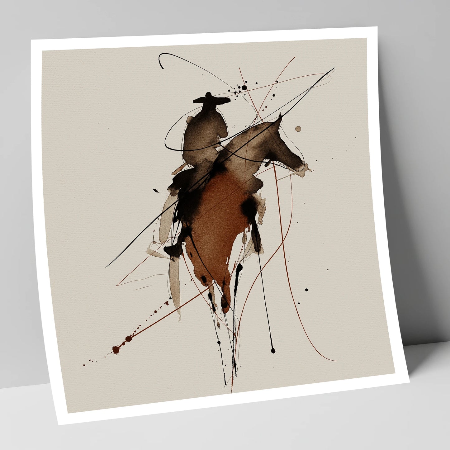Shadows of the West western horse art print