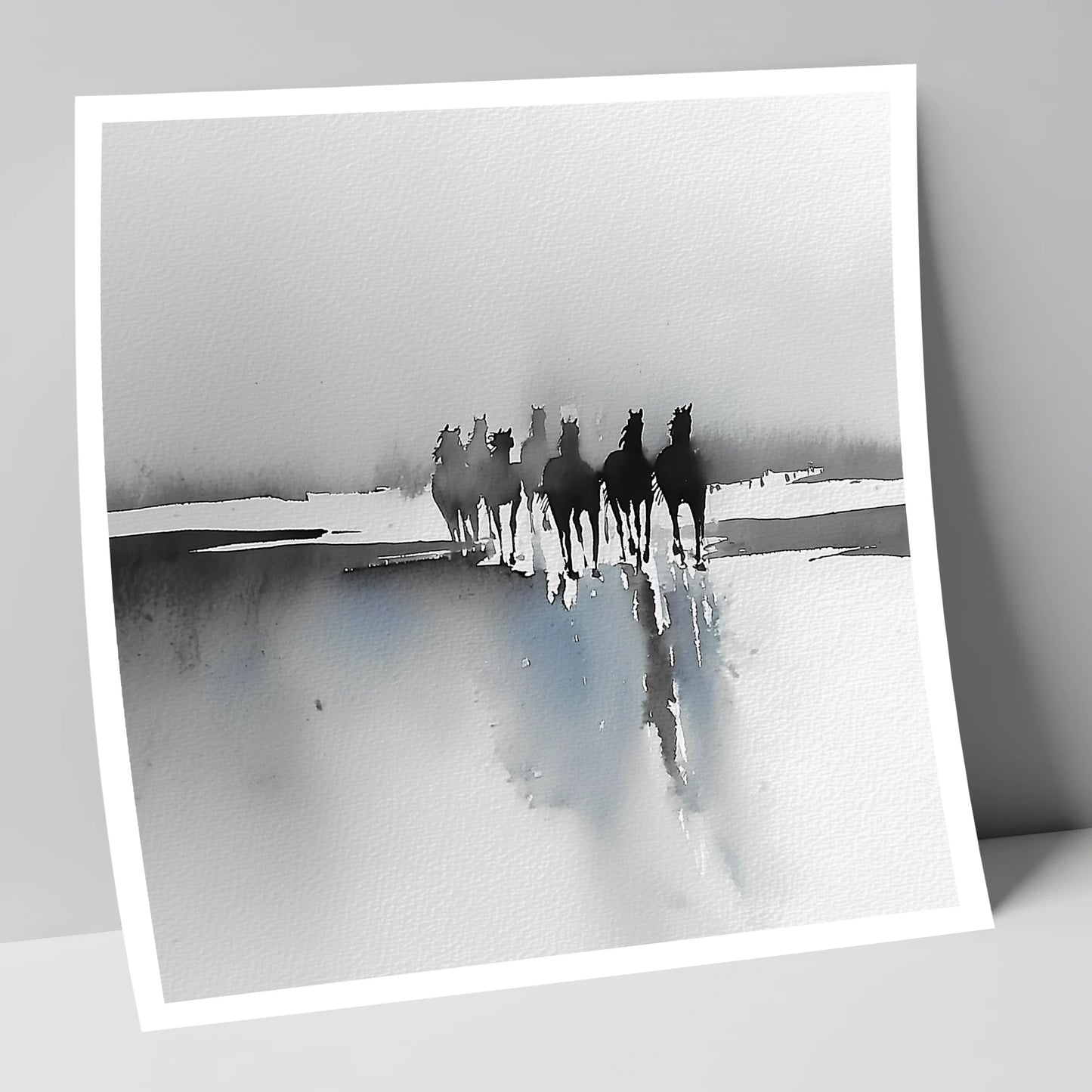 Through the Ethereal Mist horse landscape art print