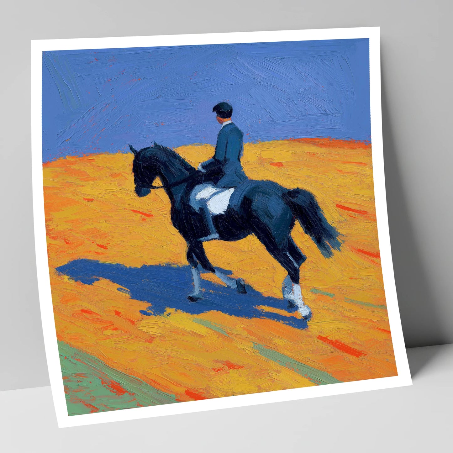 Vibrant Dressage Cadence dressage horse art print