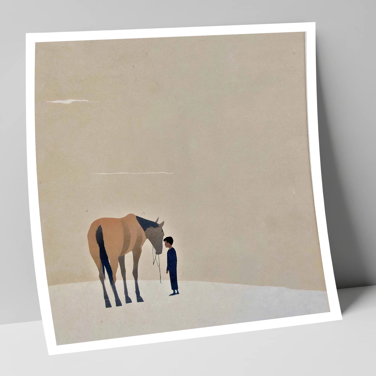 A Quiet Understanding horse & rider art print