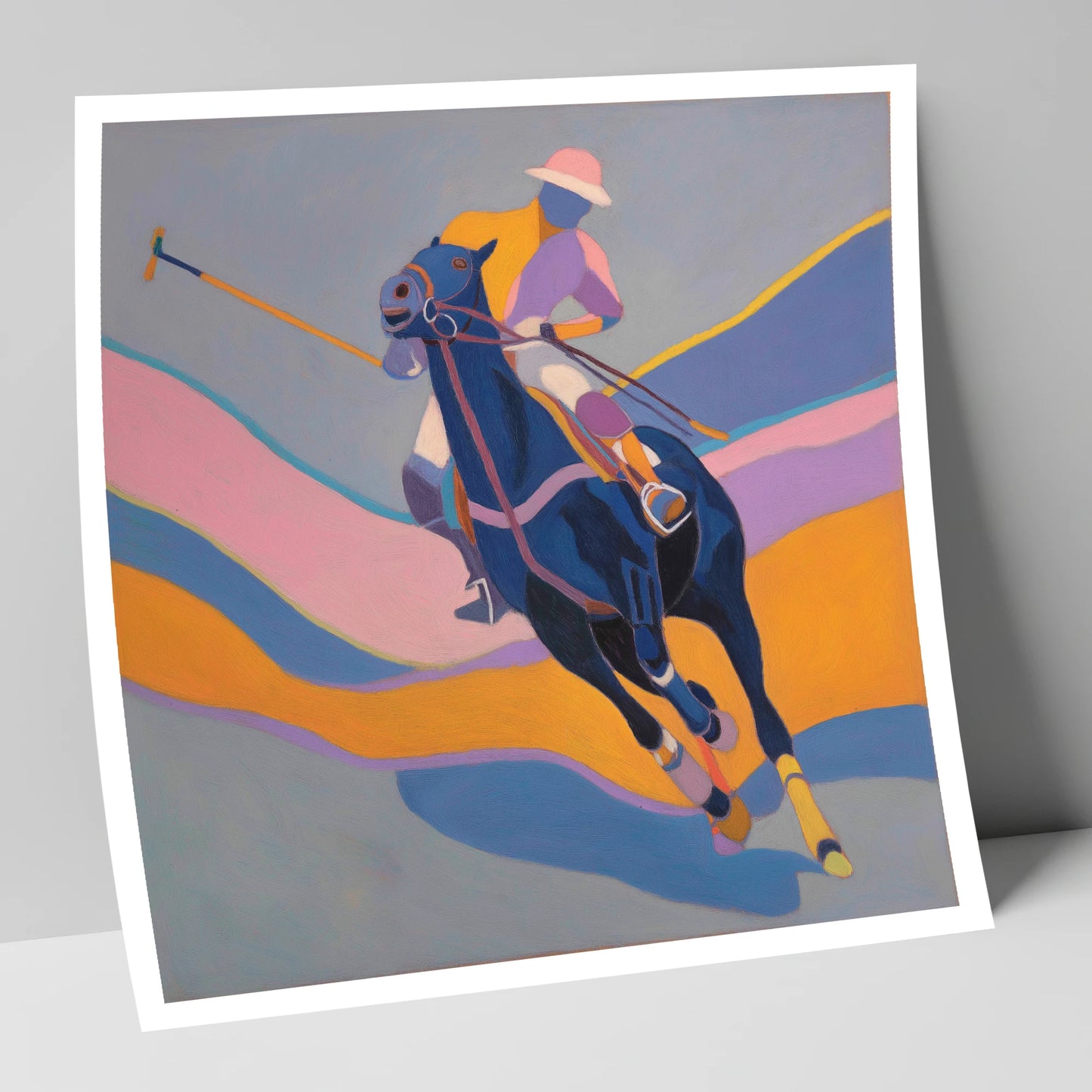 Dynamic Polo Pursuit polo horse art print